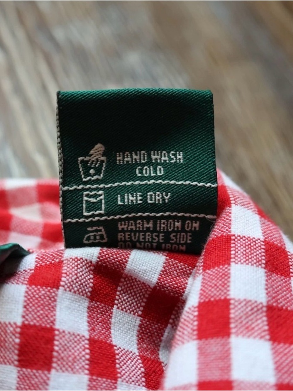 Red Gingham Picnic Novelty Applique Rockabilly Blouse Top Womens Large - Picture 12 of 16